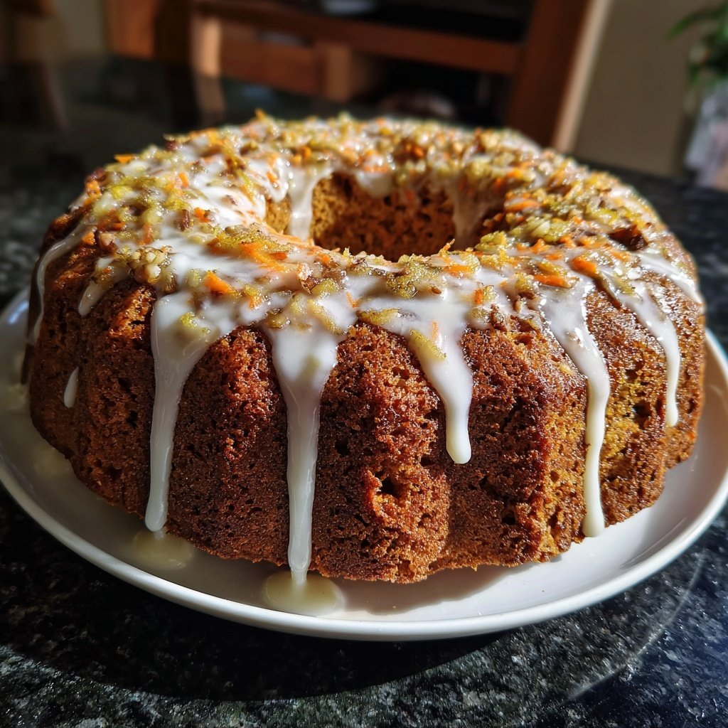 Karottenkuchen Mit Dinkelmehl Und Nüssen