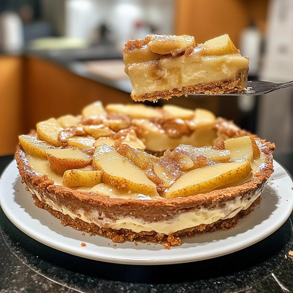 Weihnachtliche Birnentorte