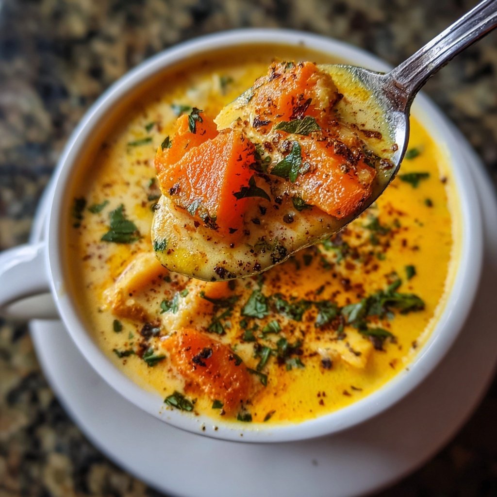 Blumenkohlsuppe mit Karotten