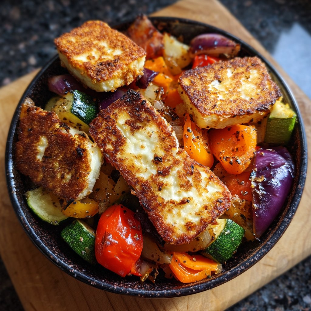 Ofengemüse mit Halloumi