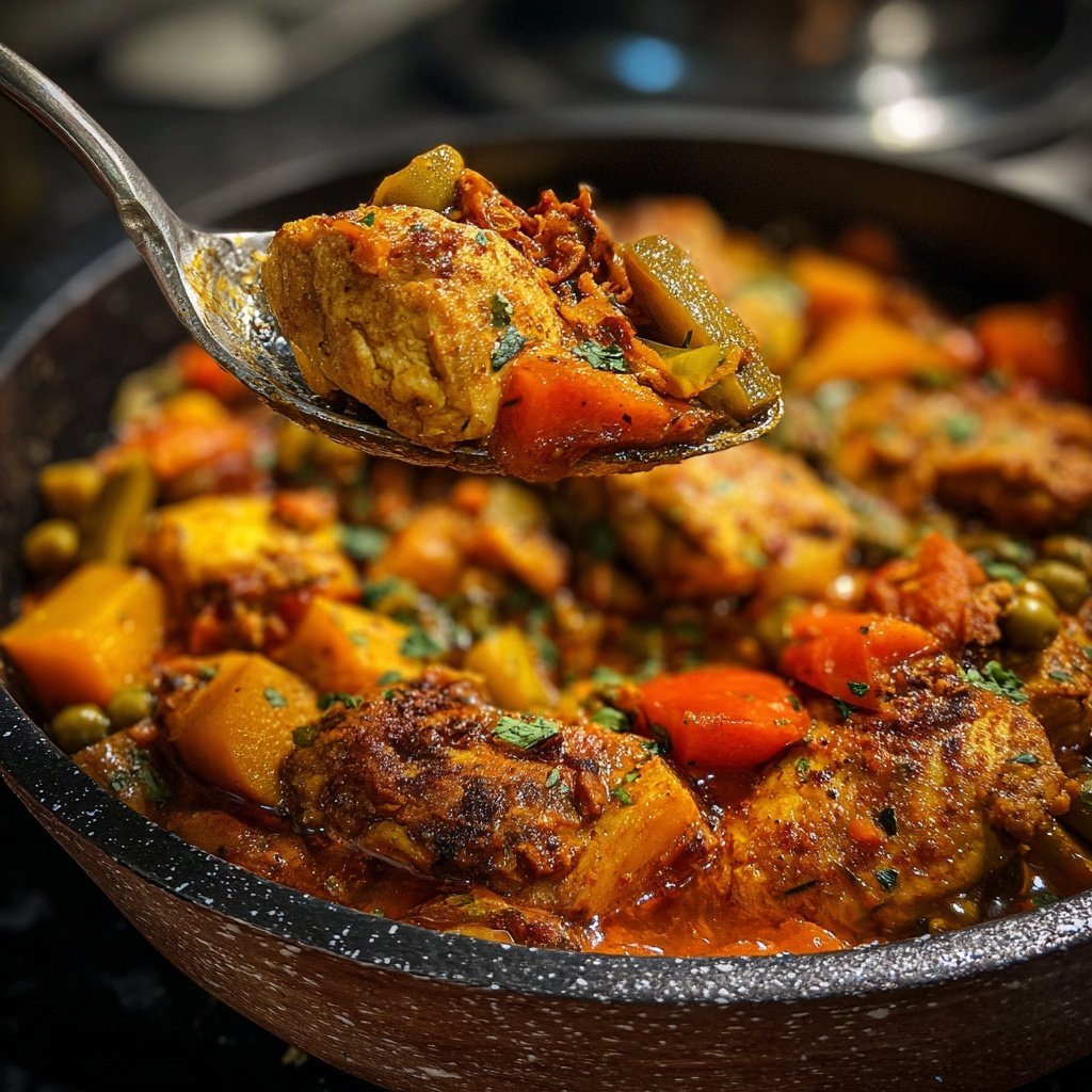 Internationale Küche Marokkanisches Hähnchen-Tagine
