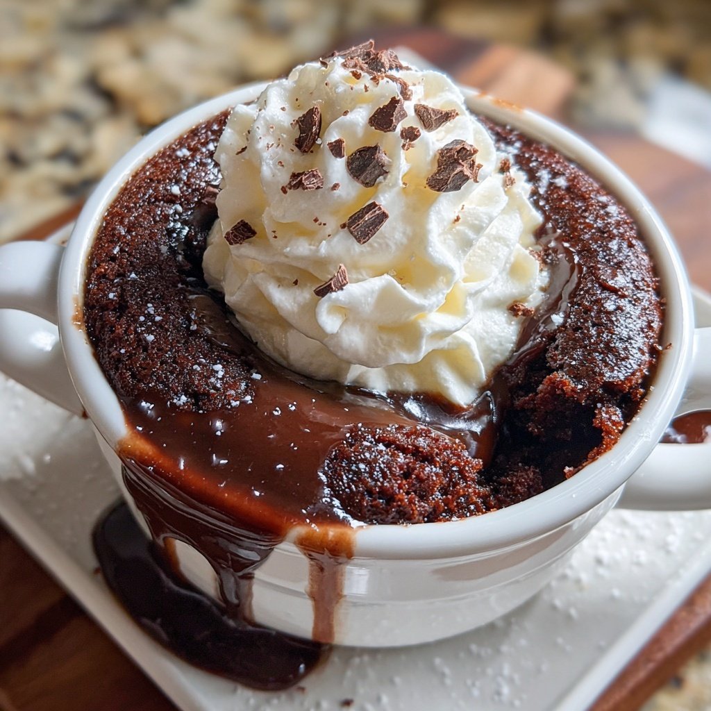 Schokoladen-Mikrowellen-Tassenkuchen
