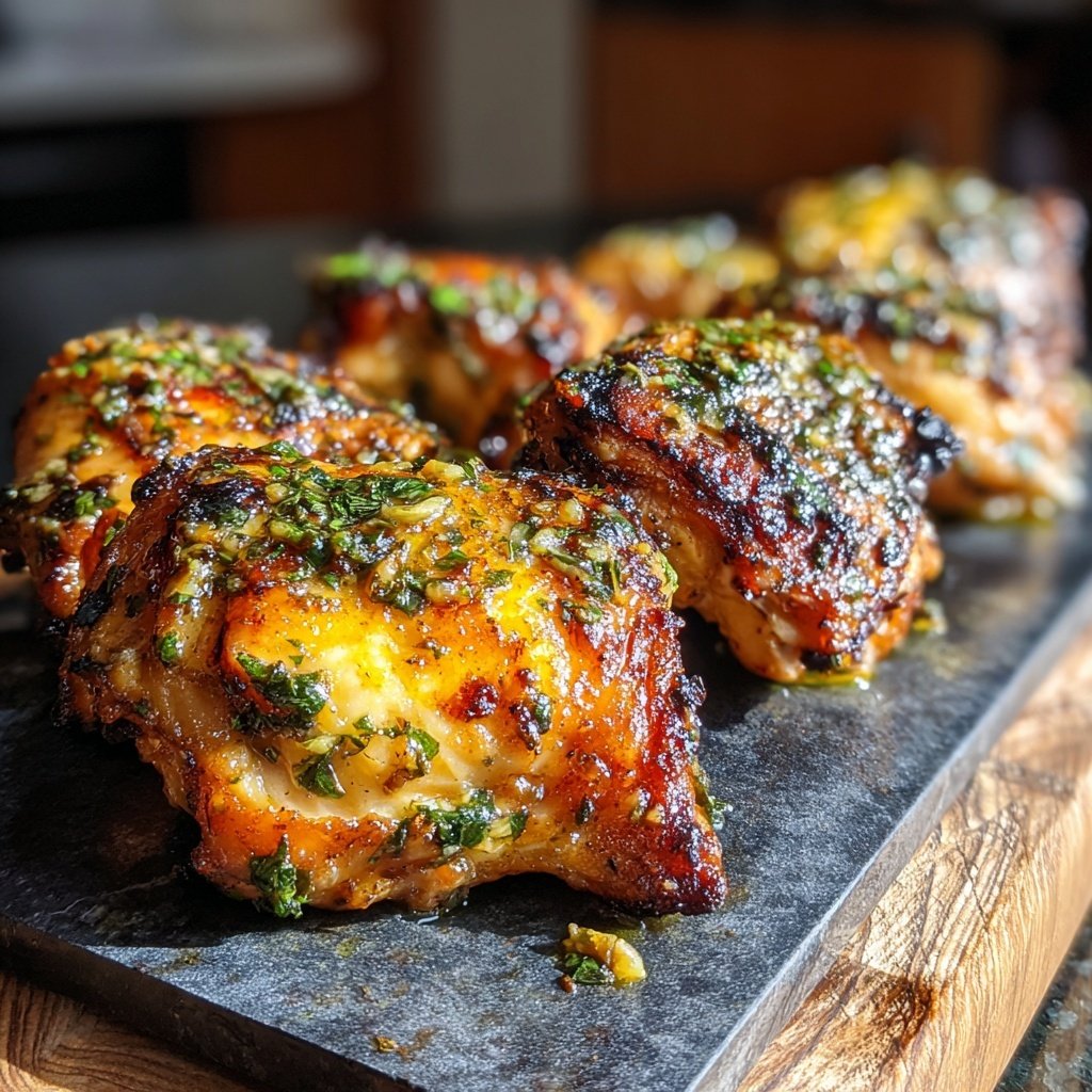 Gegrillte Hähnchenschenkel Mit Kräutern