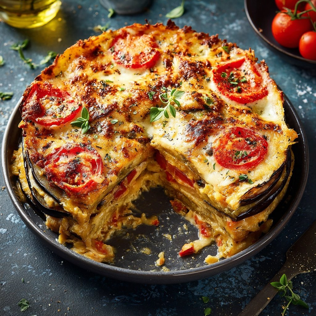 Auberginenauflauf ohne Fleisch