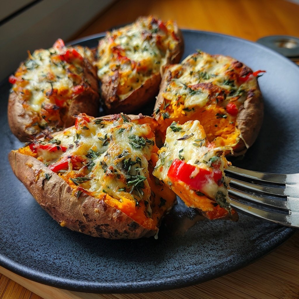 Ofen Süßkartoffeln Mit Paprika