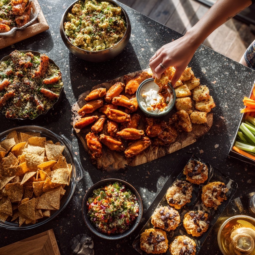 Super Bowl Buffet Ideen